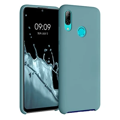 Afbeelding van kwmobile telefoonhoesje geschikt voor Huawei P Smart (2019) Hoesje met siliconen coating Smartphone case in Arctische nacht