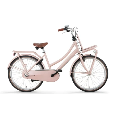Afbeelding van Popal Daily Dutch Basic 24 Inch 2023 Meisjes Kinderfiets Zwart Mat + 20.00 Inruilkorting
