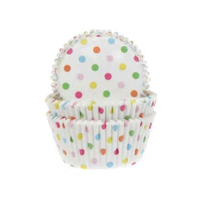 Afbeelding van Cupcake Cups HoM Confetti 50x33mm. 50st.