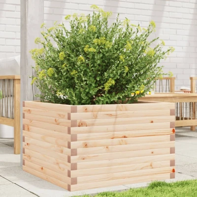 Afbeelding van Plantenbak 70x70x45,5 cm massief grenenhout