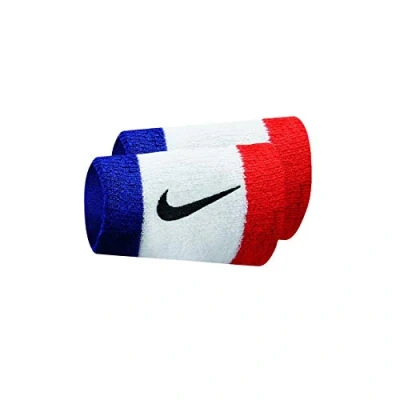 Afbeelding van Nike Swoosh Habanero, dubbele zweetband, uniseks, voor volwassenen, rood zwart, Eén maat
