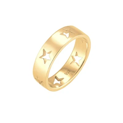 Afbeelding van Elli Dames Ring Sterren Astro Uitgesneden in 925 Sterling Zilver