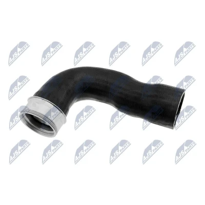 Afbeelding van NTY GPP VW 015 Laadluchtslang Rubber met voering van stof VOLKSWAGEN: Passat B6 Saloon, GOLF 6, Jetta 3, AUDI: A3 Sportback, Hatchback