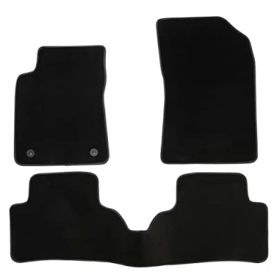Afbeelding van DBS 1766264 autodeurmat op maat 3 delig anti slip hoogwaardig naaldvilt 1000g/m2 velours productie Luxe