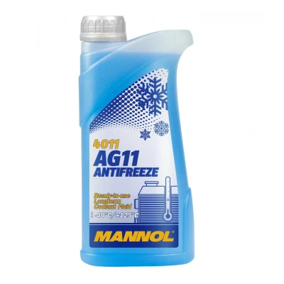 Afbeelding van MANNOL AG11 Longterm MN4011 1 Anti vries/koelvloeistof G11 Blauw VOLKSWAGEN: Scirocco II, GOLF 3, Cabriolet, MERCEDES BENZ: A Class