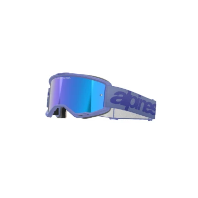 Afbeelding van Alpinestars Vision 5 Wordmark Crossbril Paars (Lens: Spiegel Blauw)