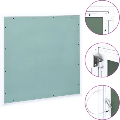 Afbeelding van vidaXL Toegangspaneel met aluminium frame en gipsplaat 600x600 mm