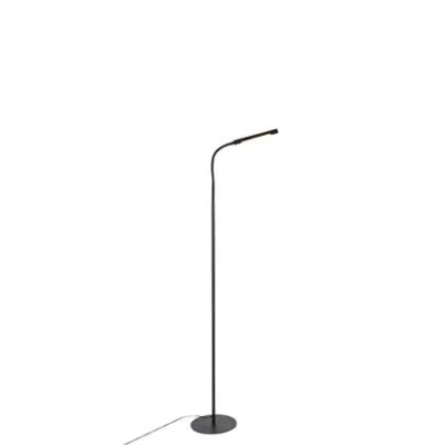 Afbeelding van QAZQA Design vloerlamp zwart incl. LED met touch dimmer Palka