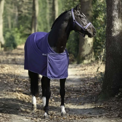 Afbeelding van Bucas Panel Prize Cooler Promo Deken Navy Zilver Bovenlengte: 125 cm &amp; Onderlengte: 168