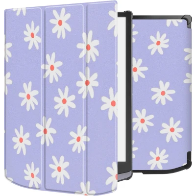 Afbeelding van imoshion Design Trifold Hard Case Sleepcover voor de Pocketbook InkPad X Pro Flowers Distance