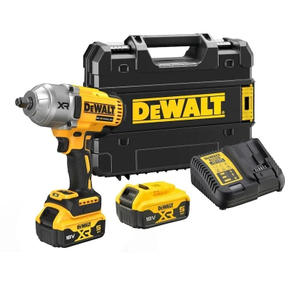 Afbeelding van DeWalt DCF900P2T QW 18V XR Brushless 1/2&quot; Heavy Duty Slagmoersleutel frictiering met 2x 5.0Ah