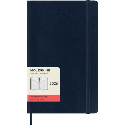 Image de Agenda civil Moleskine 2026 12 mois Journalier Grand Format Souple Bleu Saphir