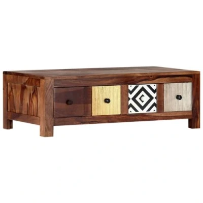 Afbeelding van Salontafel 90x50x30 cm massief sheeshamhout