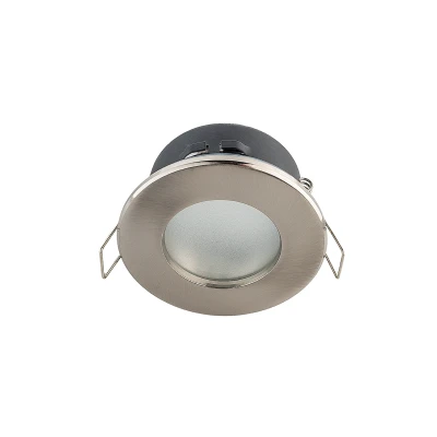 Afbeelding van Inbouwspot, Rond, Waterdicht IP54, GU0 Fitting, Satijn GU10 Fitting (230V)
