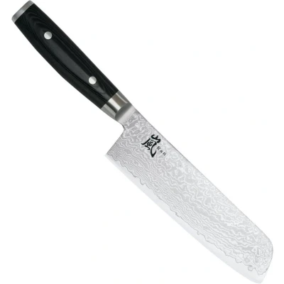 Afbeelding van Yaxell Ran Nakiri koksmes 16.5 cm 69 laags roestvrij damast staal met canvas micarta heft