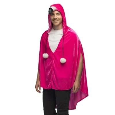 Afbeelding van Boland Poncho Flamingo (one size) Volwassenen Dieren
