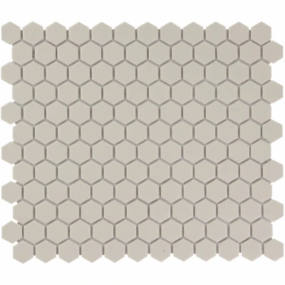 Afbeelding van The Mosaic Factory London Hexagon White 2,3x2,6 cm