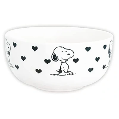 Afbeelding van United Labels Snoopy mueslikom harten van aardewerk, 500 ml, alle vrienden