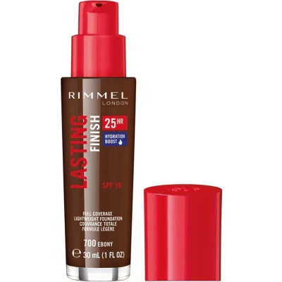 Afbeelding van Rimmel Lasting Finish 25 HR Foundation 700 Ebony
