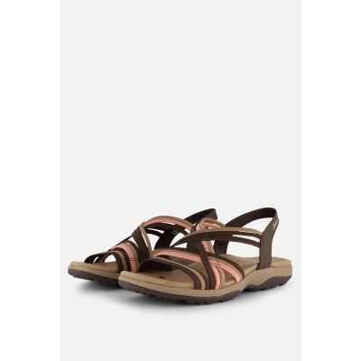 Afbeelding van Skechers Reggae Slim Sandalen bruin Textiel Dames Maat 39