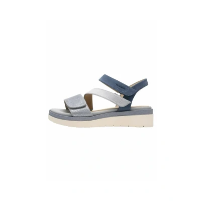 Afbeelding van Tamaris Sandalen met plateauzool, Dames, Maat: 40, Lt blue comb Schoenen