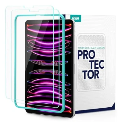 Afbeelding van ESR Glazen Screenprotector iPad Pro 12.9 (2022/2021/2020) (2 Pack) transparant