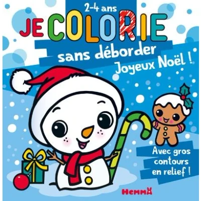 Image de Je colorie sans déborder (2 4 ans) Joyeux Noël ! T68 Avec gros contours en relief