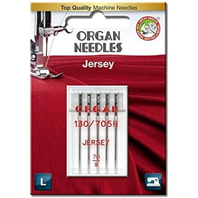 Afbeelding van Organ Needles Jersey 130/705H 70/10 5 naaimachine naalden
