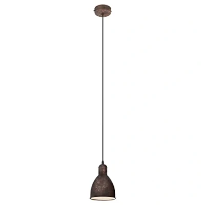 Afbeelding van EGLO Priddy 1 Hanglamp E27 Ø 15,5 cm Koper/Antiek