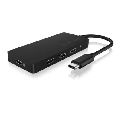 Afbeelding van ICY BOX IB HUB1429 CPD USB C (USB 3.2 Gen 2) multiport hub 4 poorten Zwart