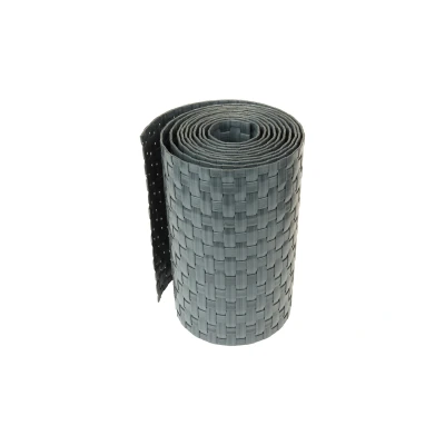 Afbeelding van Wovar Vlechtband Rotan Look Antraciet 255 x 19 cm Per Stuk