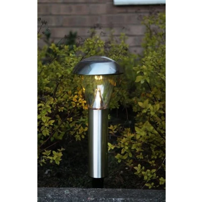 Afbeelding van Solar Priklamp RVS Warm Wit 36CM Zonne Energie