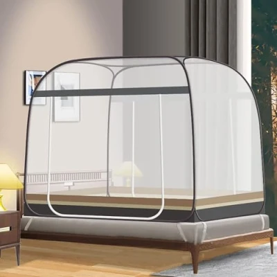 Afbeelding van OWLEEN Vliegengaas voor bed, universeel muggennet, muggennet eenpersoonsbed, kingsize camping en familie