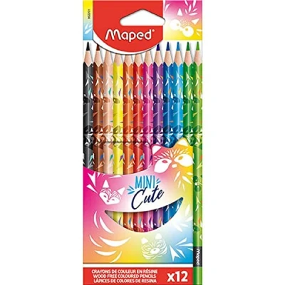 Afbeelding van Kleurpotlood Maped Mini Cute set á 12 kleuren