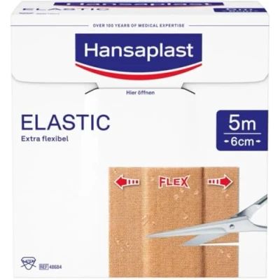 Afbeelding van Hansaplast elastic pleisters, 5 meter Breedte 60 mm