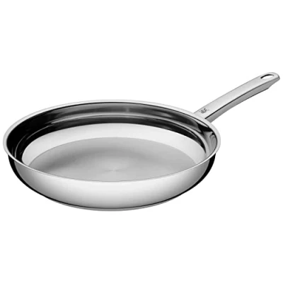 Afbeelding van WMF 790349999 Professionele Braadpan, Ongecoat, Inductie, Vaatwasmachinebestendig, Ovenvast, Cromargan, Roestvrij Staal, 24 x 5,6 cm