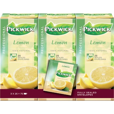 Afbeelding van Pickwick Thee, Citroen, Fairtrade, Pak Van 25 Zakjes Thee
