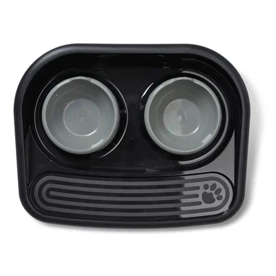 Afbeelding van Savic Butler Voerstation Happy Planet Zwart 45X36X8 CM