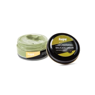 Afbeelding van Kaps Schoencreme schoensmeer verzorgt het leer en geeft glans (148) Appelgroen 50ml