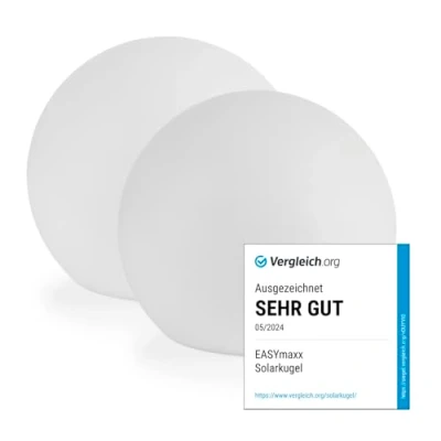 Afbeelding van EASYmaxx Set van 2 led zonnelampen met kleurverandering, decoratieve tuinlamp ledverlichting, prachtige lichteffecten daglichtsensor, voor binnen en