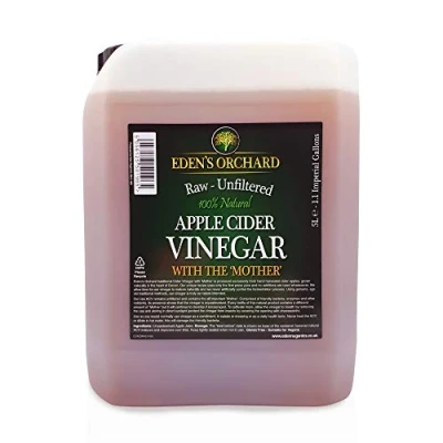 Afbeelding van Eden&#039;s Orchard Appelciderazijn met moeder rauw en ongefilterd 5 liter Jerrican 1,1 keizerlijke gallons