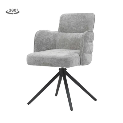 Afbeelding van Rumo Armstoel fabric ATS118 20 light grey (draaibaar)