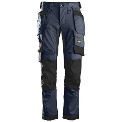 Afbeelding van Snickers AllroundWork Stretch Werkbroek Holsterzakken 6241 Mannen Navy/Zwart 48