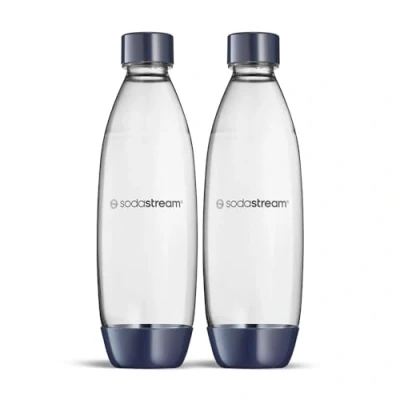 Image de sodastream 2 bouteilles fondues lavables au lave vaisselle pour gazeur ENSO, DUO, TERRA, ET ART, GAIA, couleur bleu foncé