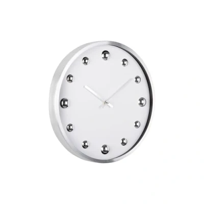 Afbeelding van Karlsson Wandklok Shiny Dots Wit 35.5x4.2x35.5cm Scandinavisch