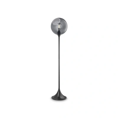 Afbeelding van Ballroom vloerlamp, rookgrijs, glas, handgeblazen, dimbaar