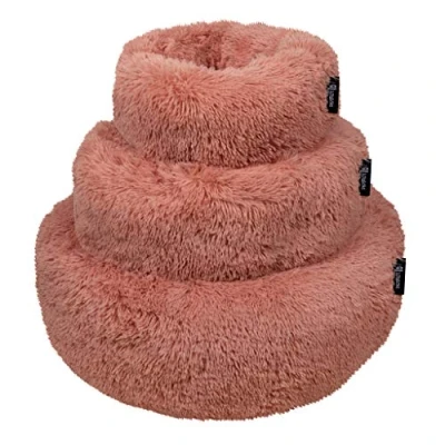 Afbeelding van District 70 FUZZ Hondenmand Comfortabel en Zacht Pluche Maat: Medium, Kleur: Oud Roze