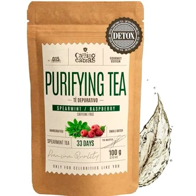 Afbeelding van SPEARMINT TEA The Detox &amp; Draineur Infusion Relaxation, Digestion Légère Tisane Menthe Verte, Framboise, Fenouil, Anis, Gingembre Thé en Vrac Sans Caféine 100g