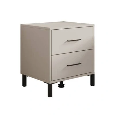 Afbeelding van Meubella Nachtkastje Vidor Beige 48 cm