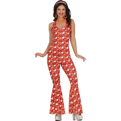 Afbeelding van Fiestas Guirca Kostuum Disco Girl Jumpsuit maat L (42 44)